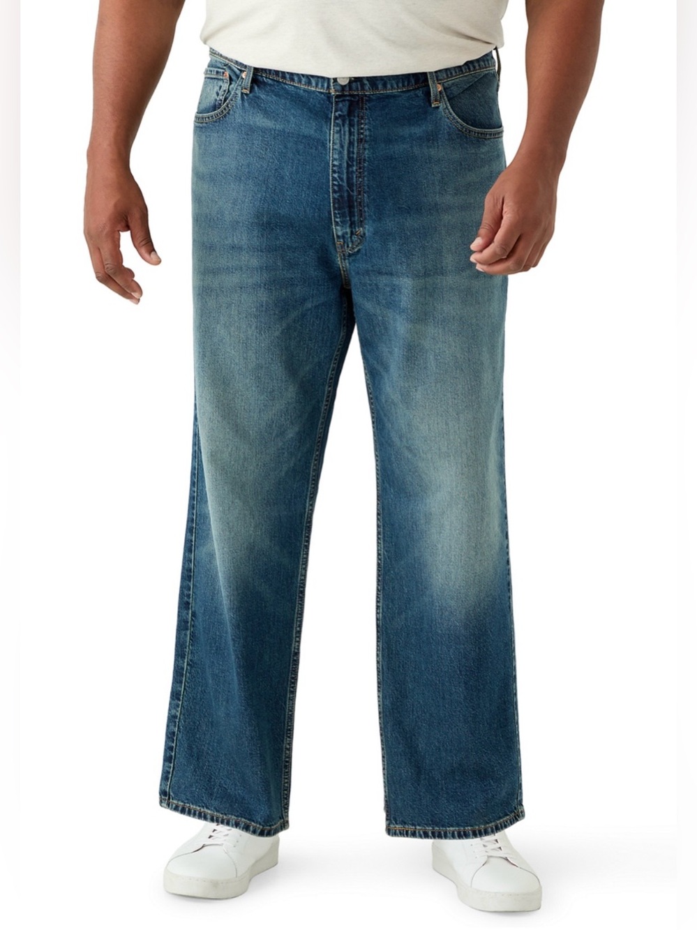 Levi Strauss Signature Gold Mens Relaxed Straight Blue Jeans 44x30 NWOT